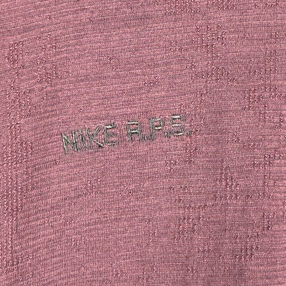 Nike A.P.S. Dri-FIT ADV Versatile Size L Burgundy Long Sleeve Wool Shirt $100 - Picture 3 of 9